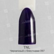TNL, Гель-лак №097 - Черничный с блестками (10 мл.)