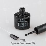 TNL, Гель-лак №098 - Бурый с блестками (10 мл.)
