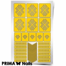 PrimaNails, Трафарет для дизайна ногтей - Уголки New