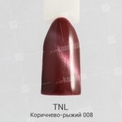 TNL, Гель-лак Кошачий глаз №08 - Коричнево-рыжий (10 мл.)