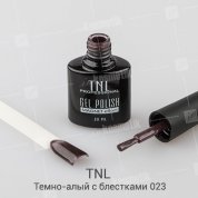 TNL, Гель-лак Кошачий глаз №23 - Темно-алый с блестками (10 мл.)