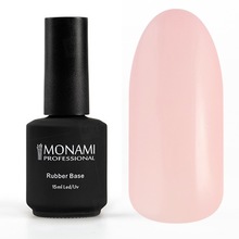 Monami, Rubber Base - Каучуковая цветная камуфлирующая база Blushing Brid (15 мл)