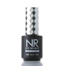 Nail Republic, Rubber Base Gel Elastic - Эластичное каучуковое базовое покрытие (15 мл)