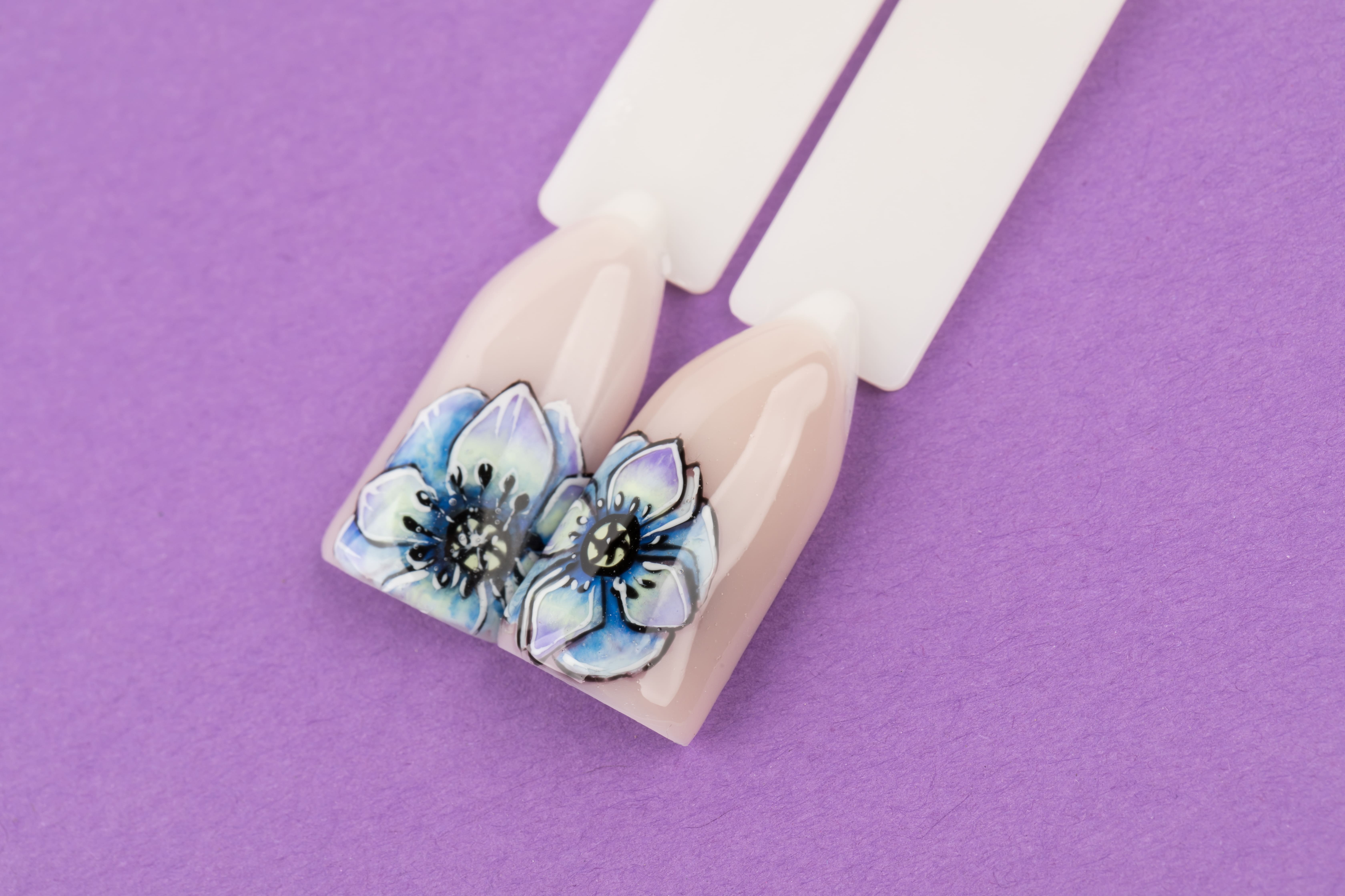 Маникюр цветы коалы (ФОТО) - творчество на ногтях