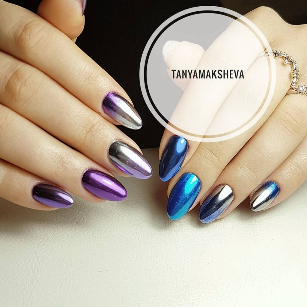 Тренд 2019: зеркальная втирка | imkosmetik журнал о маникюре и красоте