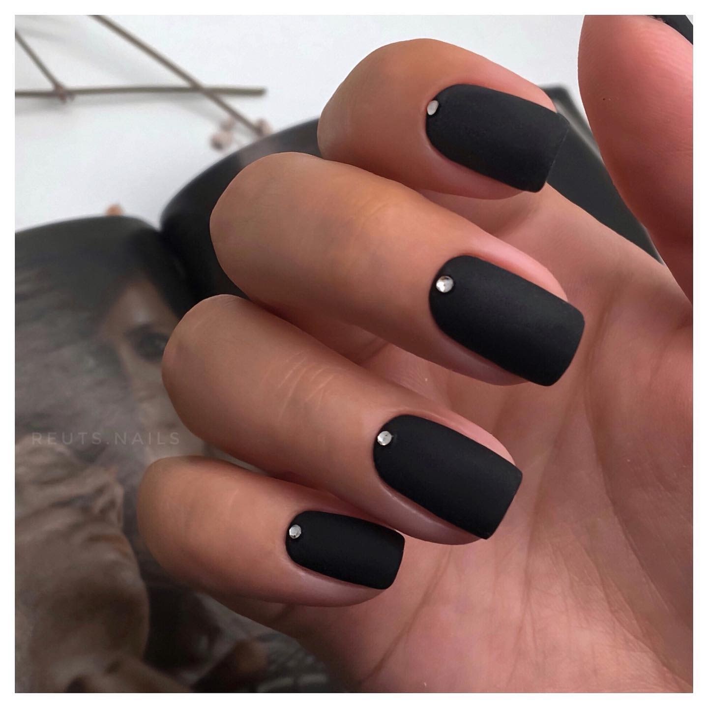 Черный маникюр: лучших фото | Manicure, Nail trends, Black manicure