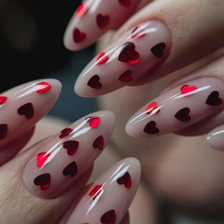 Маникюр к 14 февраля