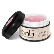 PNB, PolyFlex Gel LUX Cool Pink UV/LED - Моделирующий гель (светло-розовый, 15 мл)