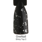 OneNail, Shiny Top 2 - Завершающее глянцевое покрытие без липкого слоя (15 ml)