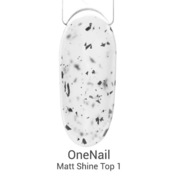 OneNail, Matt Shine Top 1 - Завершающее матовое покрытие без липкого слоя (15 ml)