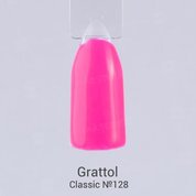 Grattol, Гель-лак Hot Pink №128 (9 мл.)