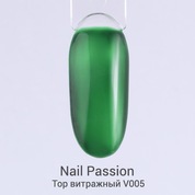 Nail Passion, Финиш без липкого слоя - Изумрудные льдинки (10 мл)