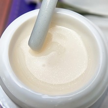 Patrisa Nail, Pudding Gel Milk - Конструирующий цветной гель с микроблеском (молочный, 15 гр.)