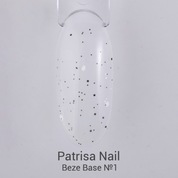Patrisa Nail, Beze Base - Молочная база с черно-белой крошкой №1 (12 мл)