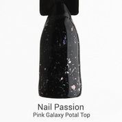 Nail Passion, Pink Galaxy Potal - Финиш без липкого слоя с поталью (10 мл)