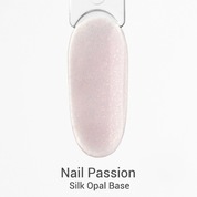 Nail Passion, Silk Opal - Камуфлирующая каучуковая база с блестками (10 мл)