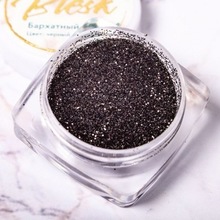 Blesk, Дизайн для ногтей - Бархатный песок (черный, 5 гр.)
