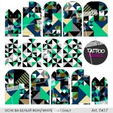 Tattoo Nails, Безводный слайдер арт. 0417