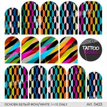 Tattoo Nails, Безводный слайдер арт. 0423