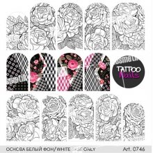 Tattoo Nails, Безводный слайдер арт. 0746