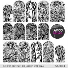 Tattoo Nails, Безводный слайдер арт. 0934