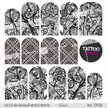 Tattoo Nails, Безводный слайдер арт. 0935