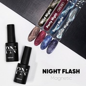Patrisa Nail, Гель-лак - Wild Night Flash Magnetic (горький шоколад, 3,5 мл)