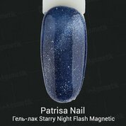 Patrisa Nail, Гель-лак - Starry Night Flash Magnetic (глубокий синий, 3,5 мл)