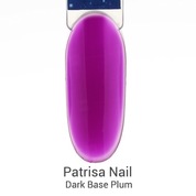 Patrisa Nail, Dark Base Plum - Цветная каучуковая база (12 мл)