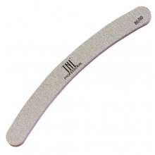 TNL, Пилка для ногтей бумеранг 80х80 высокое качество (серая, в индивидуальной упаковке)