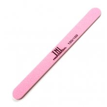 TNL, Пилка для ногтей узкая 100х100 высокое качество (розовая) в инд. уп.