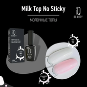 IQ Beauty, Strawberry Milk Top No Sticky - Молочный топ для гель-лака без липкого слоя №105 (10 мл)