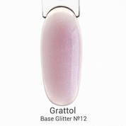 Grattol, Base Glitter - Камуфлирующая база с шиммером №12 (9 мл.)