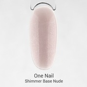 OneNail, Shimmer Base Nude - Камуфлирующая база с шиммером (15 ml.)
