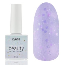 ruNail, Beauty TINT Glitter mix - Каучуковая цветная база с глиттером №6775 (10 мл)