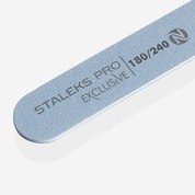 Staleks Pro, Пилка прямая минеральная для ногтей EXCLUSIVE без пены 180/240 грит
