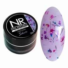 Nail Republic, База цветная камуфлирующая с сухоцветами - Sakura №200 (5 г)