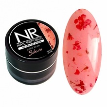 Nail Republic, База цветная камуфлирующая с сухоцветами - Sakura №202 (5 г)