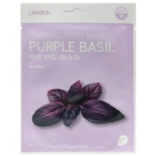 Lan Skin, Organic Food Mask Purple Basil - Тканевая маска с базиликом