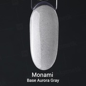 Monami, Вase Aurora Gray - Светоотражающая цветная база (8 гр.)