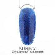 IQ Beauty, Каучуковый гель-лак с кальцием - City Lights №143 Lqd gem (10 мл)