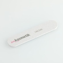 imkosmetik, Мини-пилка для ногтей ногтей на пластиковой основе овал, 180/240 (25 шт.уп)