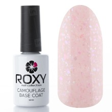 ROXY nail collection, Camouflage Base Coat - Камуфлирующее базовое покрытие с шиммером CBS9 (10 ml)