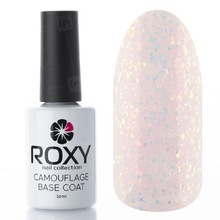 ROXY nail collection, Camouflage Base Coat - Камуфлирующее базовое покрытие с шиммером CBS10 (10 ml)