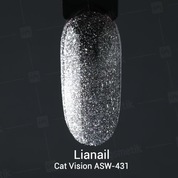 Lianail, Гель-лак светоотражающий кошачий глаз - Cat Vision ASW-431 №381 (10 мл)