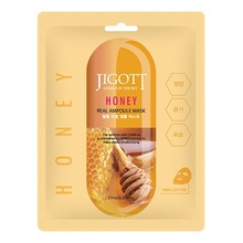JIGOTT, Honey Real Ampoule Mask - Тканевая маска для лица с мёдом