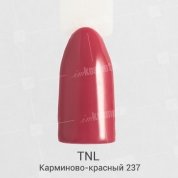 TNL, Гель-лак №237 - Карминово-красный (10 мл.)