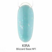 KIRA, Blizzard Base - База цветная с глиттером №1 (10 мл)