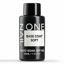 OneNail, Base Coat Soft - Каучуковое базовое покрытие для гель-лака (бутылка, 30 ml.)