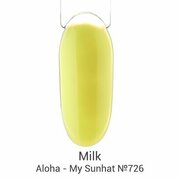 Milk, Гель-лак Aloha - My Sunhat №726 (9 мл)